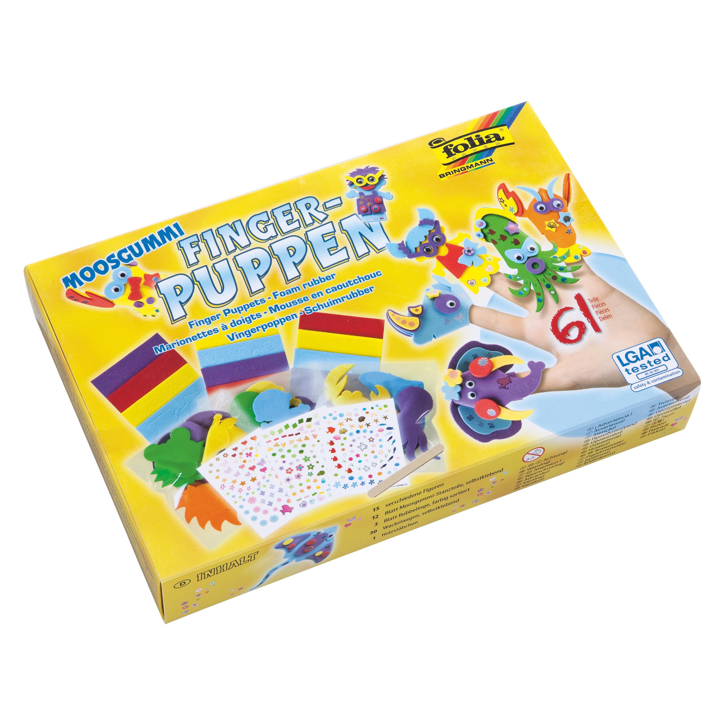 Folia Moosgummi Fingerpuppen-Set (23019)