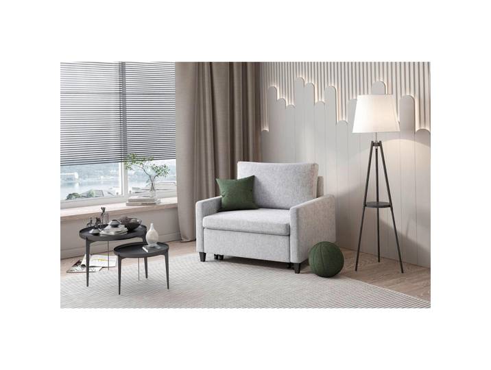 Mid.you Schlafsessel Sydney, Beige, Holz, Metall, 95x89.5x103.5 cm, Made in EU, Liegefunktion, Wohnzimmer, Sofas & Couches, Schlafsofas, Schlafsofas mit Bettkasten
