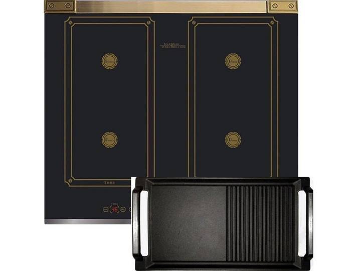 Kaiser Küchengeräte Induktions-Kochfeld KCT 6745 AD inkl. Grillplatte Flex Retro Induktionskochfeld 60 cm,Kochfeld,Herd