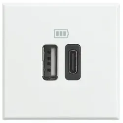 Legrand HD4287C2 AX USB-A+C Lademodul 2-M White
