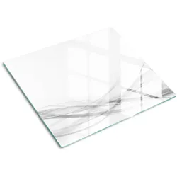 GLASPLATTE 60x52 cm Abstrakte Wellen
