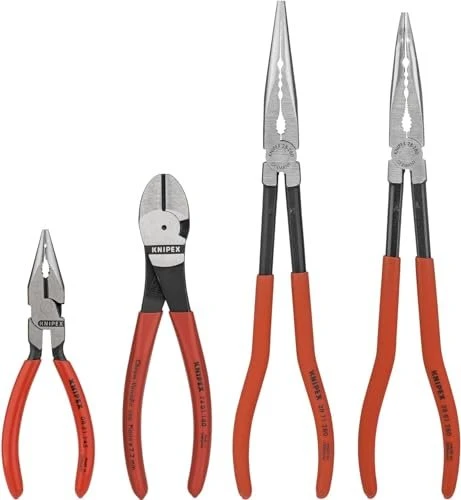 Knipex Zangen-Set "KFZ" 002001V16 (rot/schwarz, präzise zugeschnittene Schaumstoffeinlage)