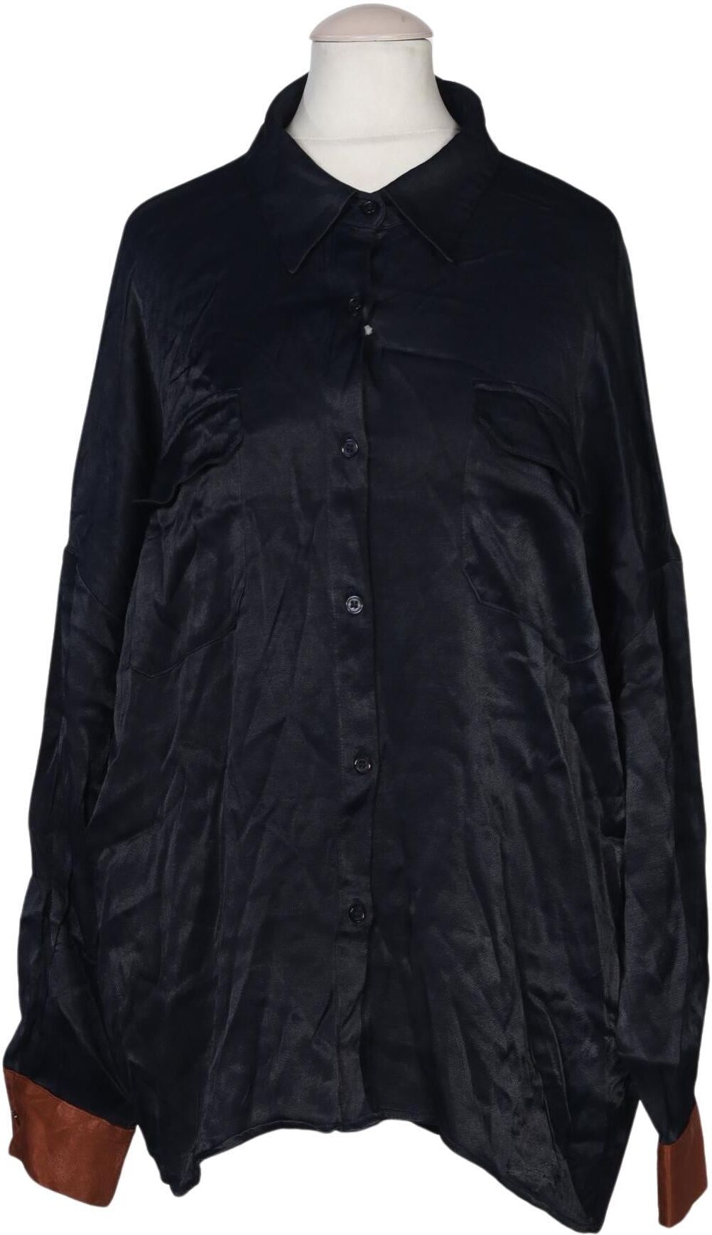 Essentiel Antwerp Damen Bluse, Marineblau, Gr. S, Viskose - Second Hand