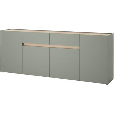 Sideboard HOME AFFAIRE "City/Giron, moderner Schrank, Kommode, Stauraumschrank", grün (grün aloe), B:223,5cm H:84cm T:40cm, Sideboards, Sideboard, zeitlos, modern, ausreichend Stauraum, vielseitig einsetzbar