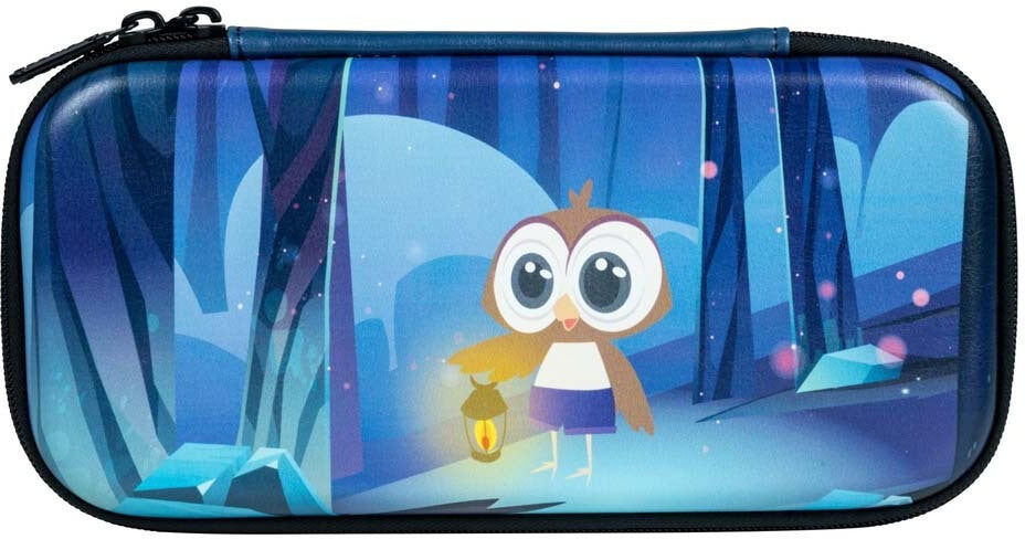 Nacon Nintendo Switch Owl Carry Case - Blue, Protective EVA Construction, Compatible with Switch, Switch OLED Model and Switch Lite