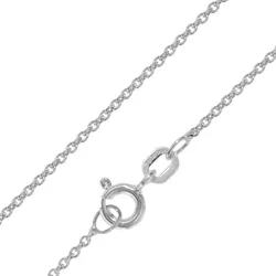 trendor 21836 Kette für Anhänger 925 Silber rhodiniert Ankerkette 1,3 mm, 45 cm