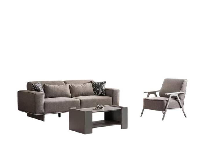 JVmoebel Polstergarnitur Kuschelsofa mit weichen Polstern und modernem Design, (2-tlg., Sofas Set (3-Sitzer+Sesel), Made in Europa