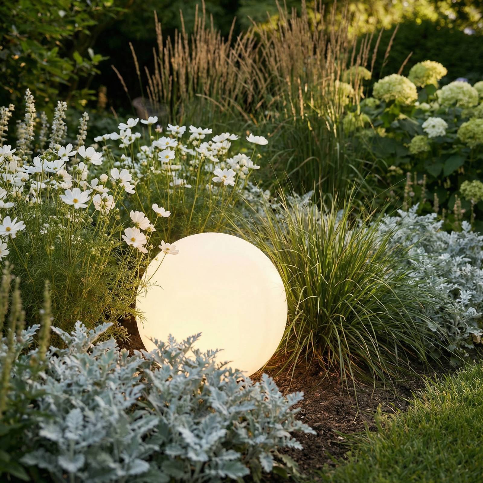 Lampa kulista Cumulus S, średnica 30 cm, biała, tworzywo sztuczne, IP44, E27 Nowodvorski Lighting, biały / opal, tworzywo sztuczne