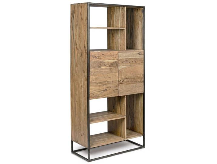 Trendstore Kaddy Regal mit 6 Fächern und 2 Türen Industrial, R