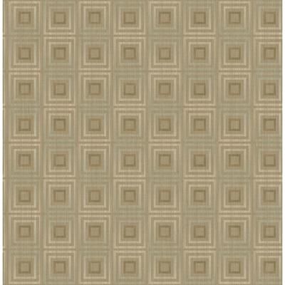 Seabrook Designs Linette Squares Unpasted Wallpaper