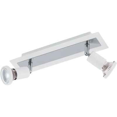 EGLO LED Deckenspots "SARRIA", weiß (weiß, chromfarben), 2, Leuchten, LED Deckenleuchte, LED Deckenlampe