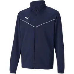 PUMA teamRISE Trainingsjacke Kinder peacoat/puma white 140