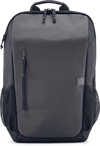 Mochila para portátil - HP Travel de 15.6" , 18 L ampliable a 21L, Resistente al agua, Cremallera + candado, Gris