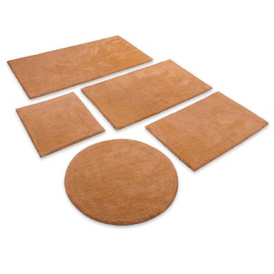 Badematte WECON HOME BASICS "Erik", braun (terrakotta), H:20mm, Baumwolle, Badematten, Badematte, waschbar, rutschfest, sehr weich, strapazierfähig, pflegeleicht