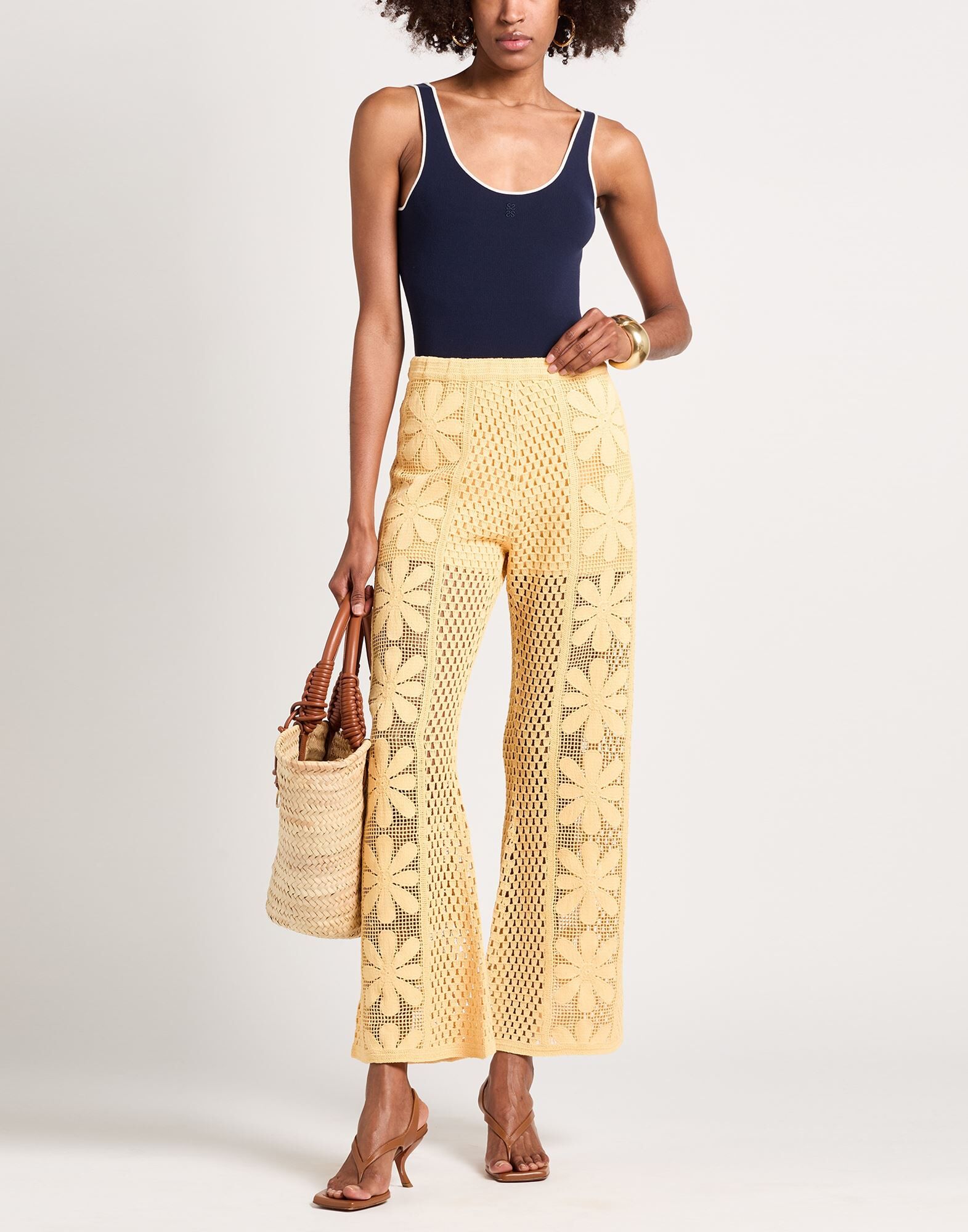 Sandro Pantalones Mujer Caléndula 34,38,40,42 Mujer