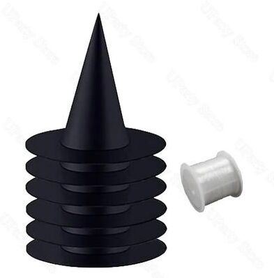 Uplift Treasures Halloween Hanging Witch Hats Set For Indoor And Outdoor Decorations 6pcs Hats