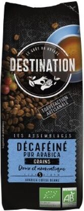 Destination Café em Grãos Descafeinado 100% Arábica Bio 250g