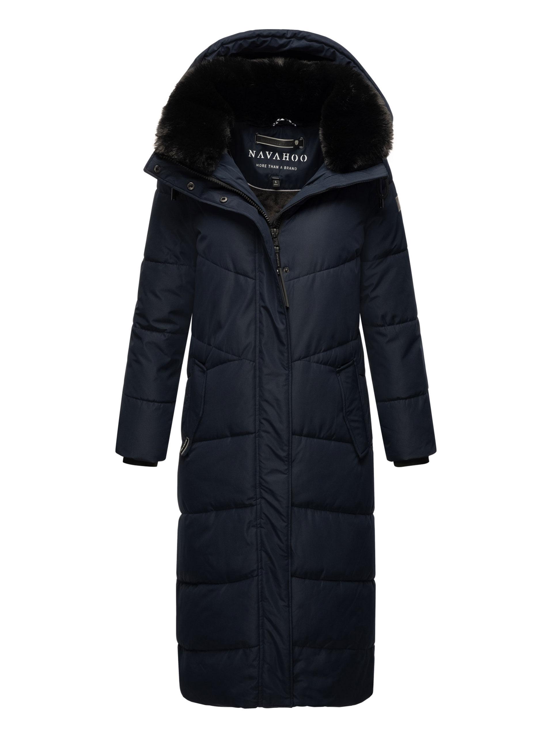 Navahoo Damen Winter Steppmantel Hingucker – Extra Lang & Warm