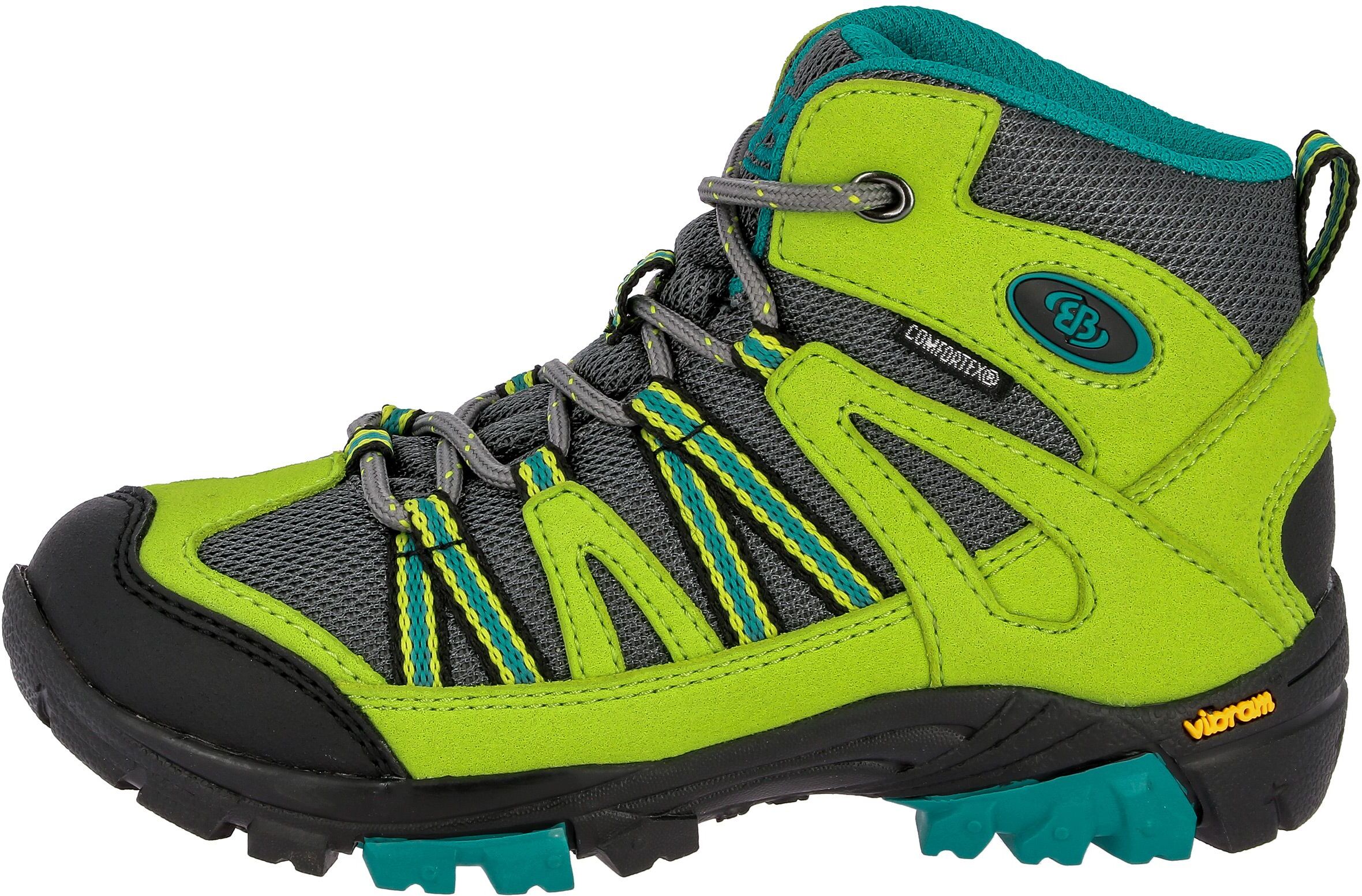 Wanderschuh BRÜTTING "Outdoorstiefel Ohio High", Gr. 32, gelb, Synthetik, Schuhe Wanderschuh gelb 32