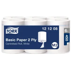 Tork Standard-Papierwischtücher mit Innenabrollung Weiß M2, Mehrzweck-Papiertüch...