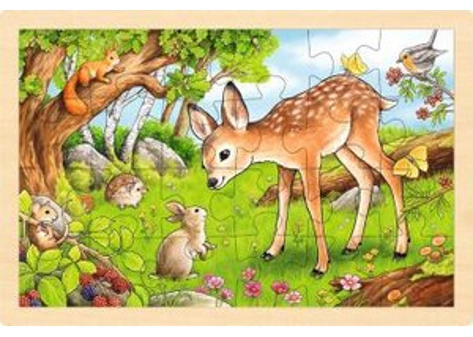 Puzzel met afbeelding van een jonge hinde