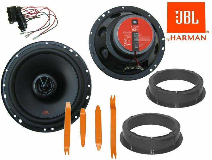 DSX JBL für VW Polo 9N Set Tür Vorn Hinten + Ausbau Werkzeug 240 Watt Auto-Lautsprecher (40 W)