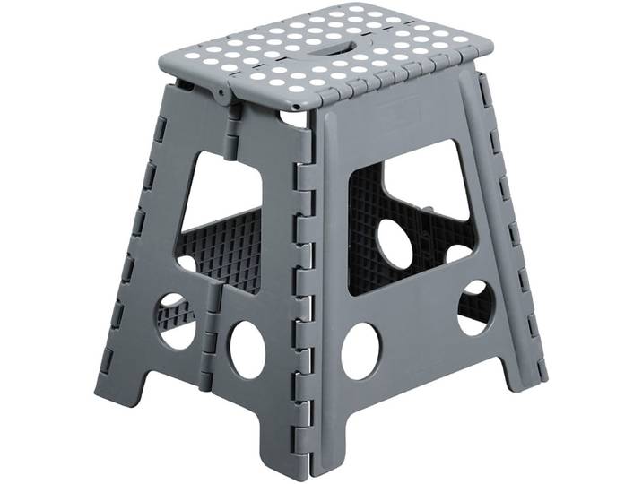 Sitzhocker KESPER Sitzhocker, faltbar , grau, B:31cm H:39cm T:22cm, Hocker, Sitzhocker, faltbar