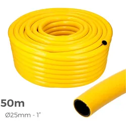 Landwirtschaftsschlauch Farbe Gelb Innen Ø 25Mm Außen Ø 31Mm (1") Rolle 50M Edm