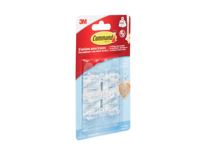 Command Mini-Haken S Transparent 18 × 11 × 20 cm
