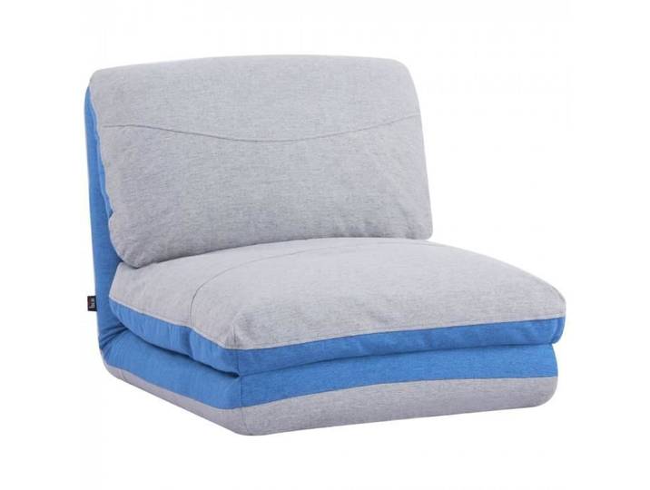 Chauffeuse inclinable GASPARD bleu et gris