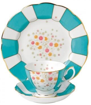 Royal Albert 100 Years of Royal Albert Mint Deco 3-piece Place Setting