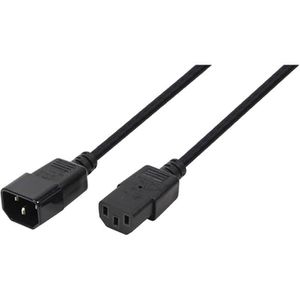 LogiLink Netzkabel CP110, 3 m, Kaltgeräte-Stecker / Kaltgeräte-Buchse