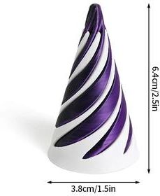 Uplifted Finds Impossible Spiral Pyramid & Bunny Fidget Toy   3D Printed Rotating Kinetic Sculpture For Stress Relief & Desk Decor s7