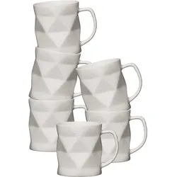 BECHER Tekia weiß 400 ml 6er Set