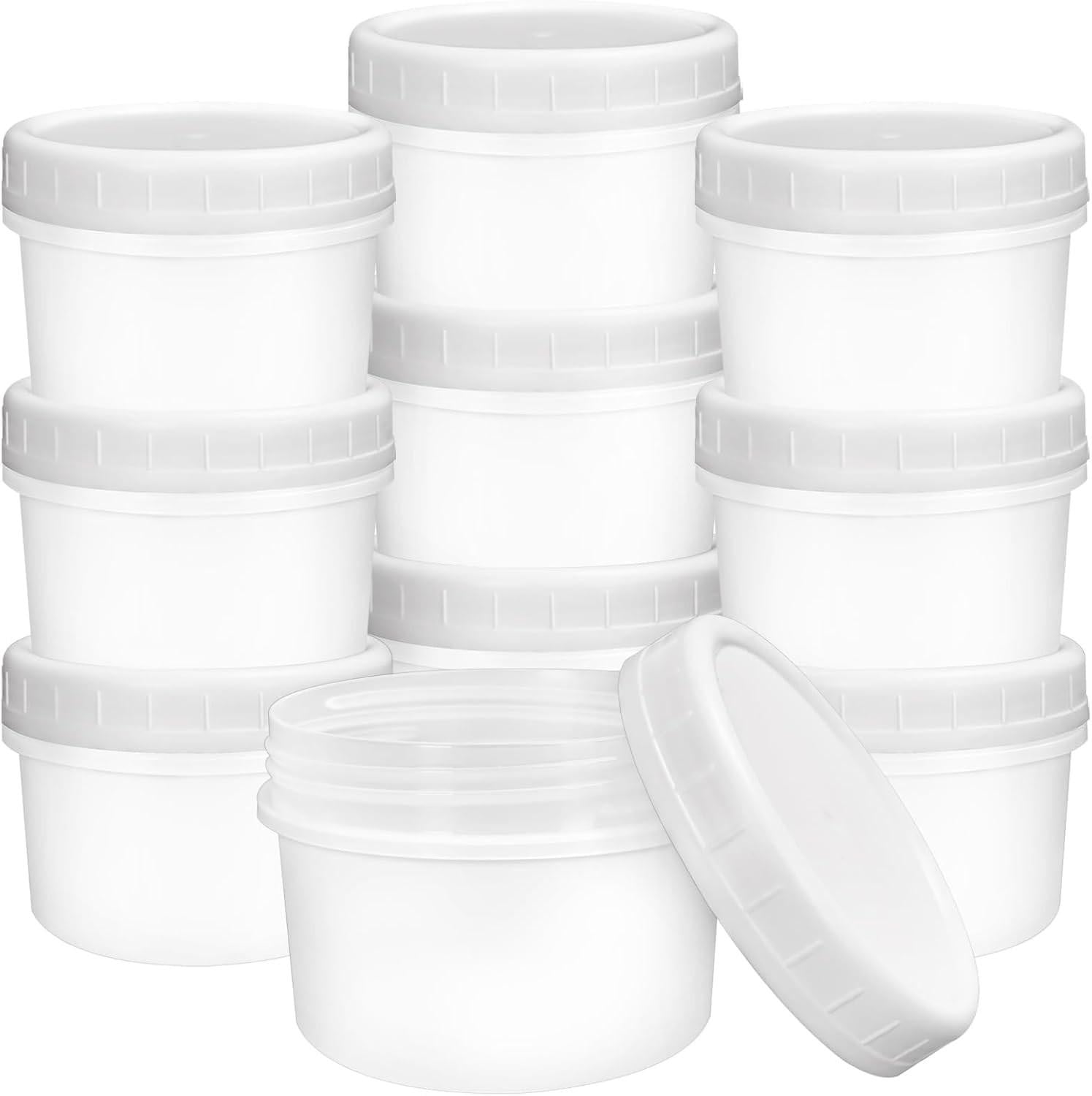 20 stuks Plastic Voedselopslagbakken met Lekvrije Deksel - Merkloos
