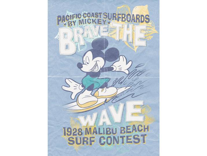 FOTOTAPETE MICKEY BRAVE THE WAVE