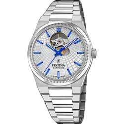 Festina Automatik Herren Swiss Made F20053/1 - silber - 40.0mm