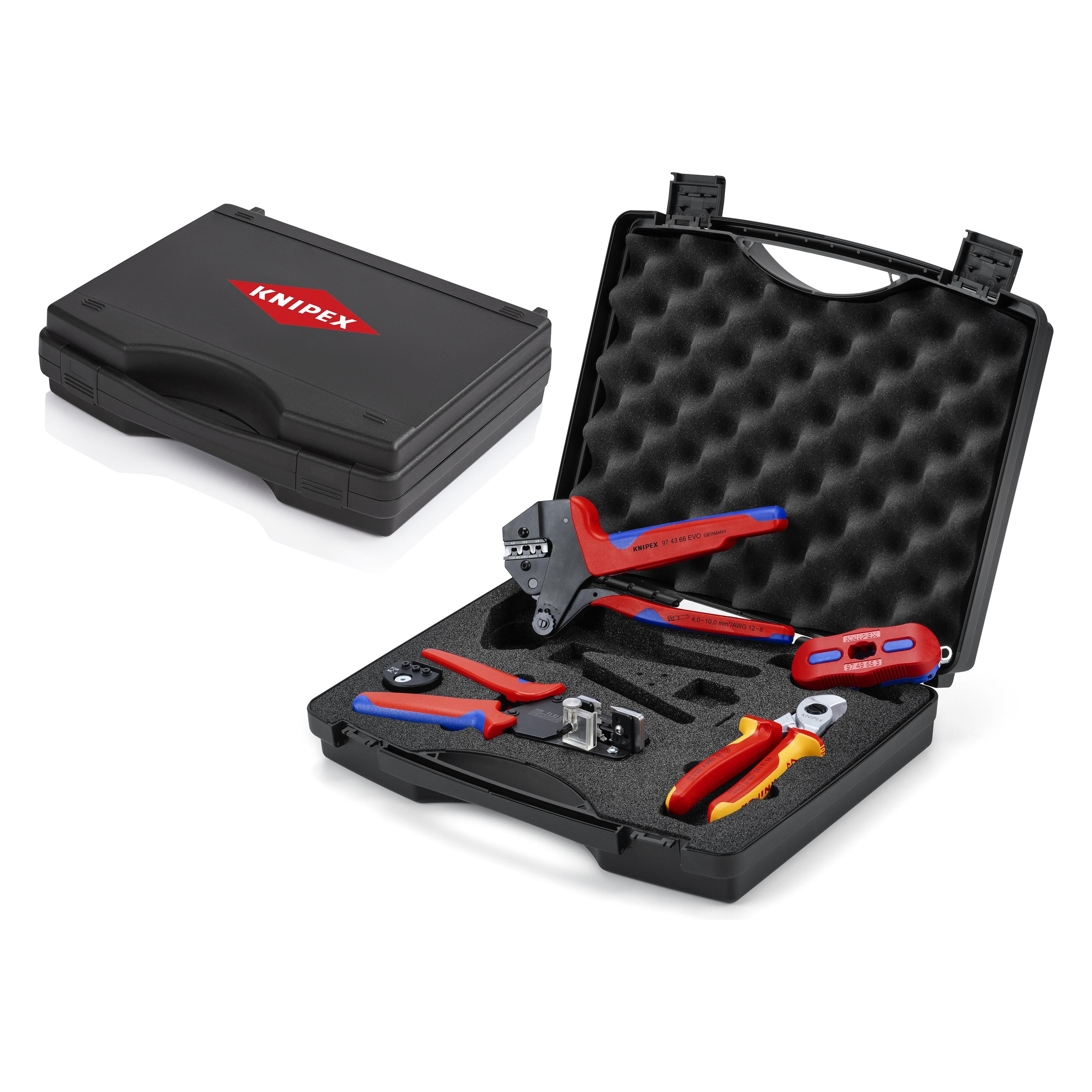 Knipex Werkzeugkoffer PV MC4 / MC4 Evo 2 PV (7 Teile) (97 91 04 V03)