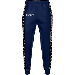 Givova, Unisex, Sporthose, Jogginghose mit Strickstreifen (3XL), Blau