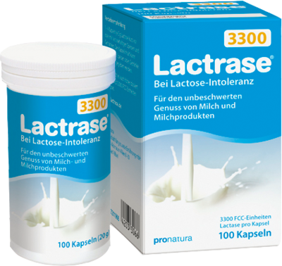 Pro Natura Gesellschaft für gesunde Ernährung mbH LACTRASE 3.300 FCC Kapseln 20 g 07211906