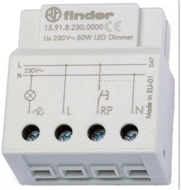 Finder Variateur électronique 230VAC max. 50W LED 15.91.8.230.0000 (159182300000)