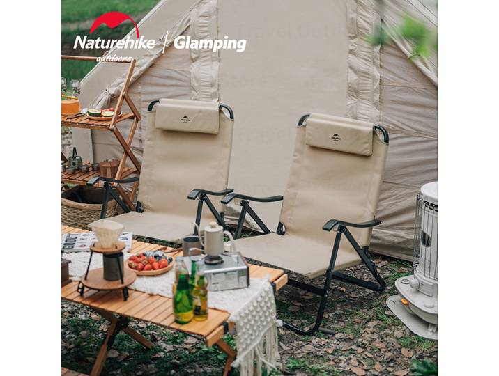 Naturehike – chaise de Camping pliante avec oreiller, ultralégère, pour Camping en plein air, pêche, Portable, loisirs, voyage, plage
