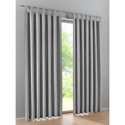Vorhang HEINE HOME Gr. 2, grau, B:140cm H:175cm, Polyester, Gardinen
