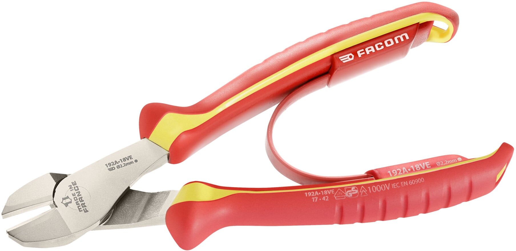 Facom Diagonal-Seitenschneider VDE 180mm (192A.18VE)