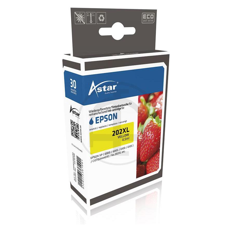 Astar Epson Clara Premium Ink Nr.202XL 650 Seiten yell. inkl. Chip (Y) (AS70709)