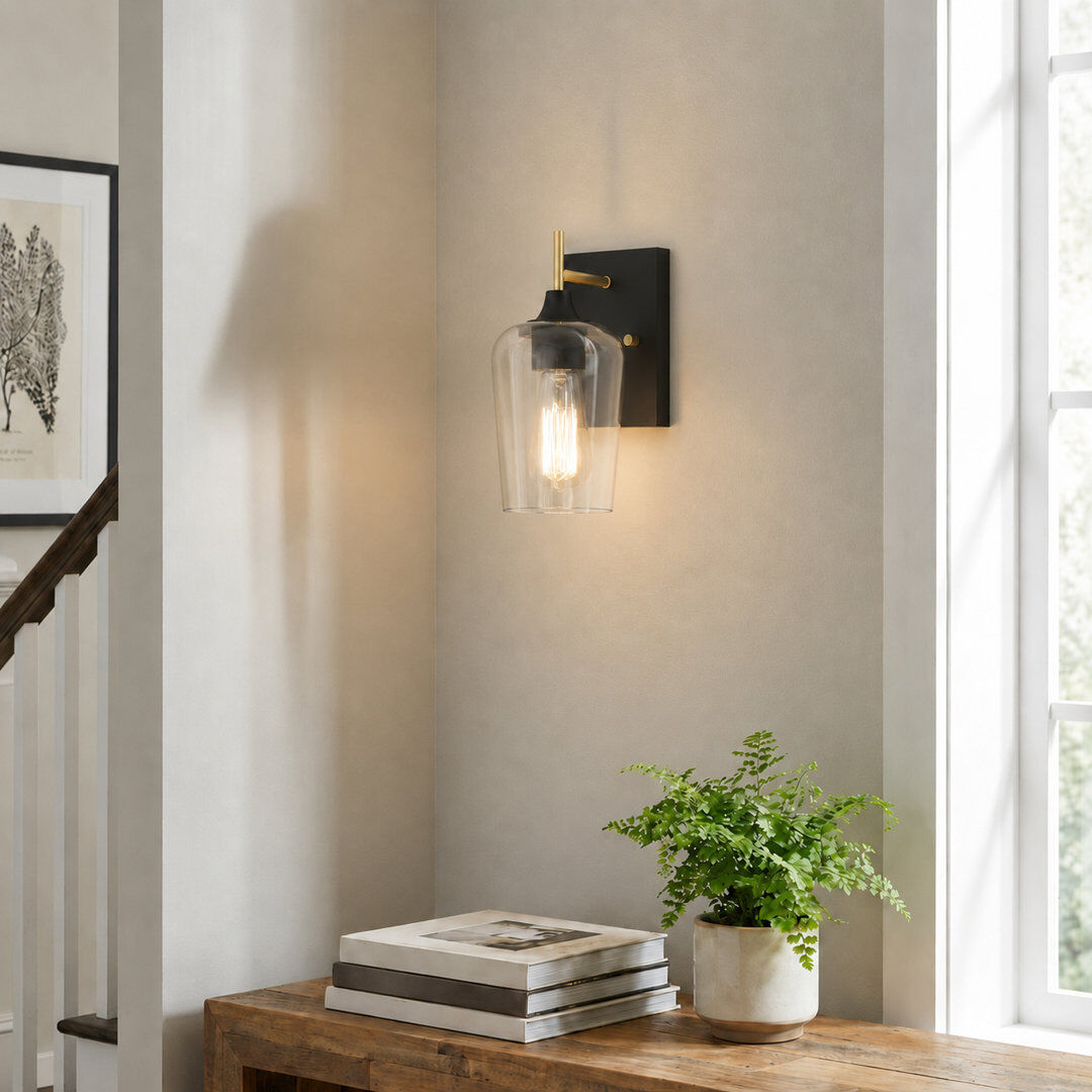 Fairmont Park 1 - Light Dimmable Armed Sconce Matte Black