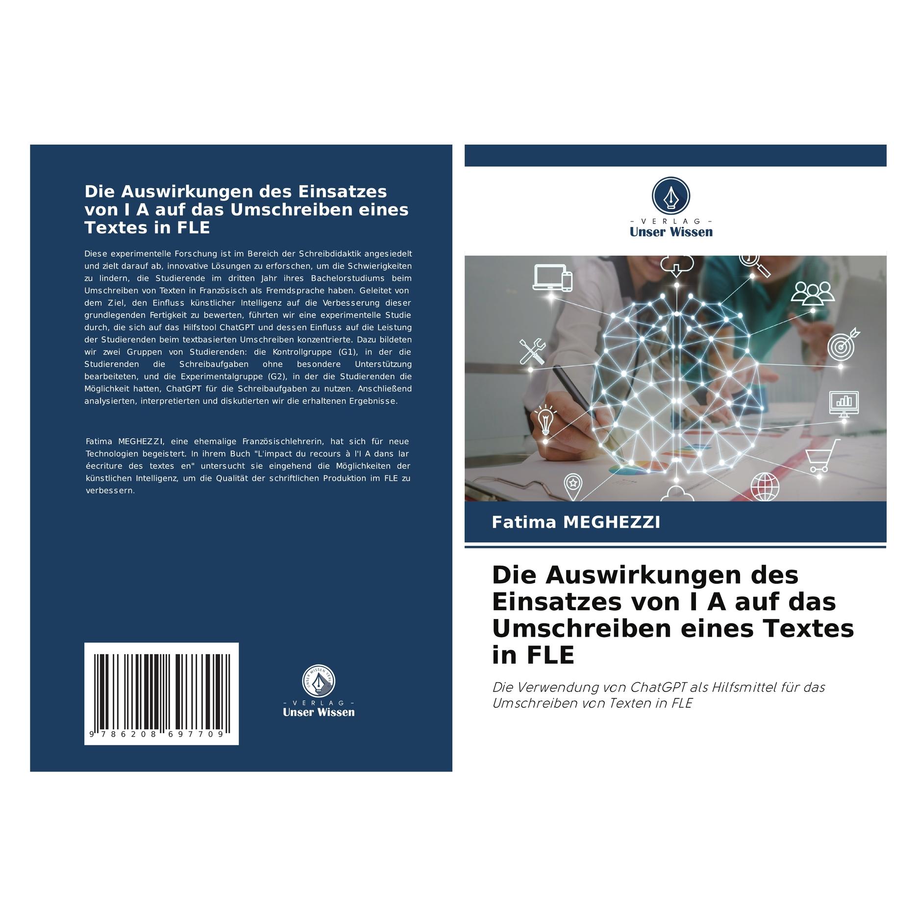 Bod Die Auswirkungen des Einsatzes von I A auf das Umschreiben eines Textes in FLE (Deutsch, Softcover, Fatima MEGHEZZI) (57214082)
