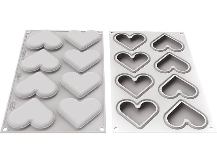 Silikomart Siliconen Vorm & Uitsteker Mini Love Story