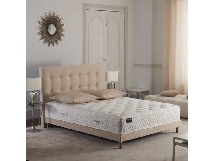 Matelas h26 hybride mousse sommier lattes flexibles 140x200