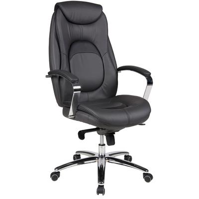 Chefsessel DUO COLLECTION "Mattes XXL", grau (anthrazit, schwarz), Kunstleder, Stühle, mit gepolsterten Armlehnen
